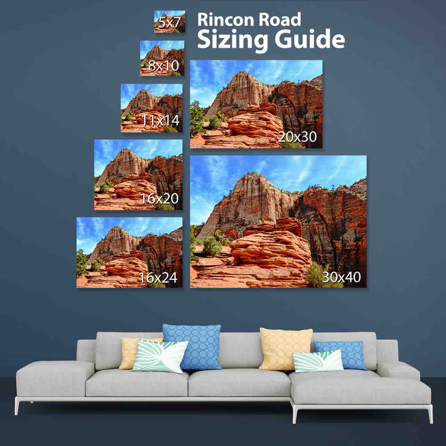 Rincon Road Photography Sizing Guide